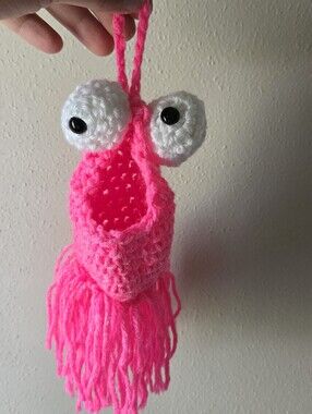 Pink Crochet Yip Yip Martian From Sesame Street